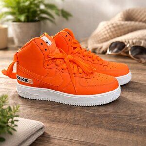 Nike Air Force 1 High 2018 LV8 Just Do It Size 6Y #AV7951-800 ORANGE